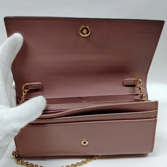 Fendi Leather Chain wallet